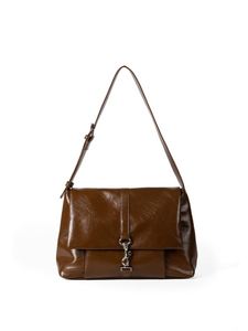 Bolso de Hombro Clásico Cuadrado Negro de Gran Capacidad en Cuero PU Suave con Cierre Metálico y Solapa, Bolsos de Mensajero para Mujer - Product Image 2