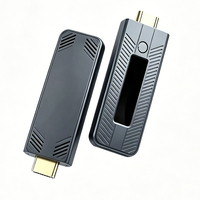 MOERTEK Kit Pemancar dan Penerima HDMI Nirkabel 5.8GHz, HDMI Extender 1080P untuk Laptop PC Kamera ke TV Proyektor Monitor