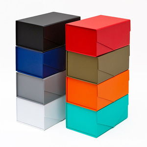 Caja de Regalo Reciclable en Forma de V de Color Sólido, Caja de Cartón Rígido Plegable con Relieve Multicolor para Envasado de Alimentos - Product Image 6
