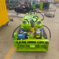 Robot Pengeruk Submersible Kompak Kendaraan Amfibi untuk Ekstraksi Sedimen Kolam Kecil