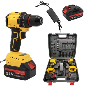 Kit Combinado Inalámbrico de 21V, Taladro y Atornillador Eléctrico, Compatible con Batería <span class=keywords><strong>DeWalt</strong></span> de <span class=keywords><strong>20V</strong></span>, con 2 Baterías para Trabajos en Sitio - Product Image 3