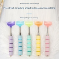 Peigne interactif télescopique en plastique écologique pour chiens et chats, pour le massage et le grattage, avec fonction de peignage, accessoire pour animaux de compagnie