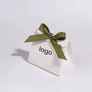 Petite entreprise acceptant les commandes auprès des fabricants chinois, emballage cadeau en carton, logo personnalisé disponible, boîte blanche élégante personnalisée pour mariage - Product Image 2