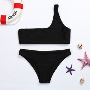 Bikinis Personalizados 2025, Trajes de Baño de Cintura Alta, Fabricante de Trajes de Baño de 2 Piezas, Decoración de Diamantes, Impresión Digital, Diseño Sólido con Letras, Frutas y Geométricos - Product Image 5