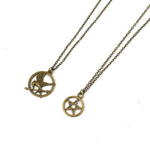 Collar con cruz de 8 palabras, collar de las Reliquias de <span class=keywords><strong>la</strong></span> Muerte, collar con ojo, sol y luna, N606 - Product Image 5