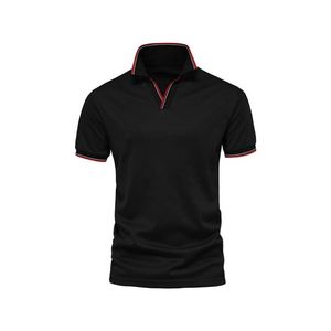Polo de golf à manches courtes personnalisé de haute qualité, polos pour femmes, polos à col en V pour hommes - Product Image 1
