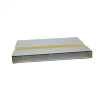 Kotak Rak Aluminium Alloy 19" 1U Kustom IP54 Perak Emas Anodized untuk Kontrol Industri, Kotak Daya, OEM, dan Enclosure Peralatan Jaringan