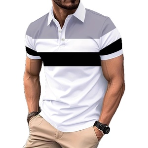 <span class=keywords><strong>Polo</strong></span> de sport pour homme avec boutons brodés et imprimés numériquement – Collection été transfrontalière américaine en promotion rapide - Product Image 5