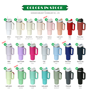 Upgrade 20oz 30oz 40oz Purple Tumblr Custom Logo Stainless Steel Vacuum Insulated Thermos Flask Handle 6-12 Hours Thermal BPA - Product Image 2