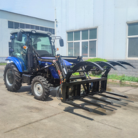 Tracteur Agricole 4x4 4RM avec Moteur EPA CE EURO5, 90ch 100ch, Petit Tracteur Compact Mini pour Agriculture, Ferme et Jardin avec Cabine