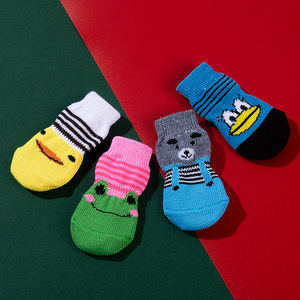 Vente en gros Nouveau design <span class=keywords><strong>Chaussettes</strong></span> <span class=keywords><strong>antidérapantes</strong></span> imperméables personnalisées chaudes et mignonnes <span class=keywords><strong>pour</strong></span> gros chats et chiens - Product Image 2
