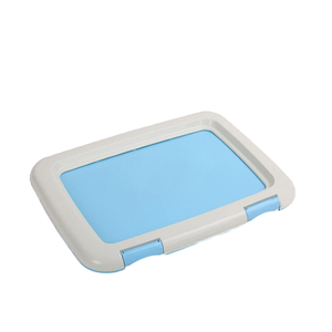 Bac à litière pour chat <span class=keywords><strong>Reseau</strong></span> Type de plaque plate Chien de petite race Conception encliquetable Coin attaché Empêcher de pousser les excréments Bac à litière pour animaux de compagnie - Product Image 6