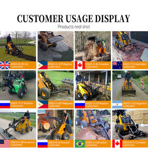 Petites machines agricoles Mini pelle à roue Mini Skid Steer - Product Image 5