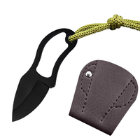 Petit couteau tactique à lame fixe - Outil EDC portable pour la chasse en plein air, le camping et l'utilisation en milieu sauvage
