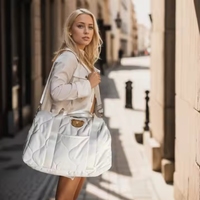 Sac à langer tendance, grande capacité, sac à langer pour maman et bébé, grand sac avec broderie, sac à main doux pour un usage quotidien, voyage d'été