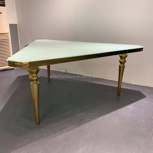 Ensembles de <span class=keywords><strong>Table</strong></span> de mariage en acier inoxydable, Triangle spécial, de conception professionnelle, pour Banquet, événement, hôtel - Product Image 5