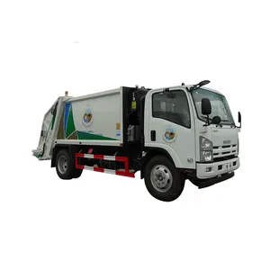 I S U Z U 3815mm dingil mesafesi 2000gal çöp kamyonu fiyat çöp kompaktörlü kamyon satılık