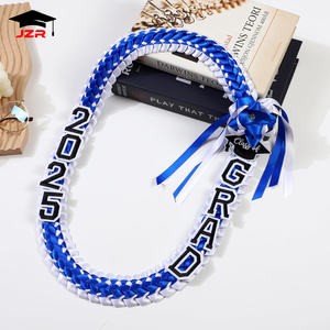 毕业花环 2025届毕业典礼丝带双层编织项链 手工制作花环 为毕业生祝贺 高年级学生 - Product Image 5