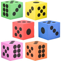 Dés en mousse EVA écologiques personnalisables avec logo, forme stable, rangement facile, pour jeux de table éducatifs intérieurs pour enfants