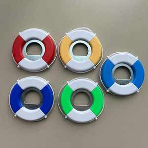 Lifesaver Nautical Plastic Bottle Opener with Silk Screen Printing-Promotional Beer Opener for Beach & Party Favors - Product Image 3