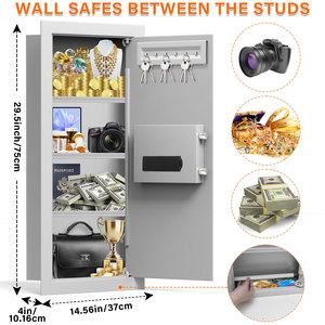 Weichi US Warehouse op voorraad, veilige kast, wandmontage kluis, elektronische digitale brandwerende stalen verborgen wandkluis. - Product Image 2