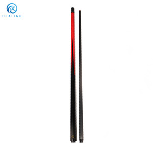 Queue de billard en fibre de carbone Healing, rouge et noire, avec étui, durable, pour le jeu de la neuf balles - Product Image 3