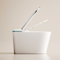 WC intelligent monobloc à chasse d'eau automatique avec télécommande