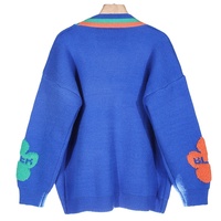 Pull Personnalisé OEM & ODM à LOGO pour Femme, Tricot Décontracté, Veste Ample en Maille pour l'Hiver