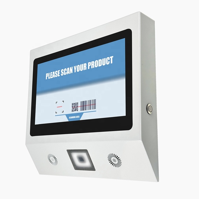 11.6Inch Touch Screen 2D QR Code Barcode Scanner Price Checker Ticket Checking Machine