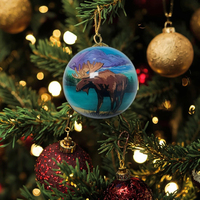 Ornements en verre faits à la main personnalisés avec impression couleur intégrale - Décorations de Noël personnalisées avec peinture intérieure