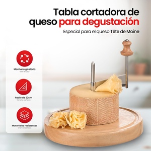 Cortador <span class=keywords><strong>de</strong></span> Queso Horizontal <span class=keywords><strong>de</strong></span> Acero Inoxidable Iris <span class=keywords><strong>Barcelona</strong></span>, Tabla <span class=keywords><strong>de</strong></span> <span class=keywords><strong>Madera</strong></span>, Tapa Transparente, Eje Central Giratorio, Cortador <span class=keywords><strong>de</strong></span> Queso - Product Image 2