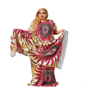 Vestido Largo de Fiesta para Mujer, Ecológico, Estilo Kaftan, Transpirable, de Rayón y Chifón, Teñido a Mano, con Encaje Geométrico Bordado, Estilo Islámico Vintage - Product Image 1