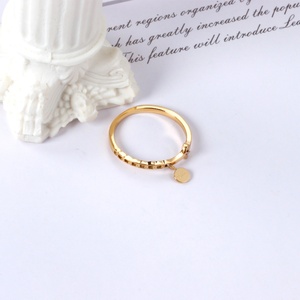 Gold Plated Cubic Zircon Custom Trendy Ring for Women 2021 New Arrived <b>Couple</b> Metal Rings - Product Image 4