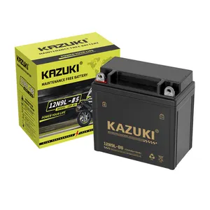 Baterai 12N9 pabrik grosir harga terbaik asam timbal 12v baterai sepeda motor