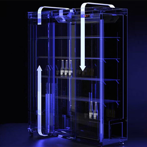 Bevanda frigo ventola di raffreddamento bevande refrigeratore congelatore bar supermercato commerciale <span class=keywords><strong>doppia</strong></span> <span class=keywords><strong>porta</strong></span> Display in vetro <span class=keywords><strong>frigorifero</strong></span> - Product Image 2
