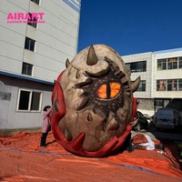 Décoration géante gonflable œil d'œuf sur le thème de l'horreur, modèle gonflable œil du diable pour fête, festival, accessoire de ballon