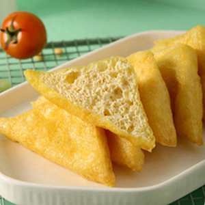 Tofu frit triangulaire, idéal pour les ragoûts, les currys et les plats braisés, 1 cm d'épaisseur, pack <span class=keywords><strong>de</strong></span> service alimentaire en vrac - Product Image 5