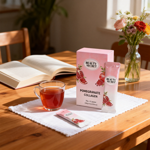 Suplementos de Belleza <span class=keywords><strong>para</strong></span> Blanquear y Antioxidar, Elasticidad e Hidratación de la Piel, Mejora del Sueño, Barra de Gelatina de Colágeno con Granada - Product Image 4