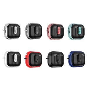 Funda Protectora de TPU de Doble Color con Cierre de Hebilla para <span class=keywords><strong>Airpods</strong></span> 4 Pro <span class=keywords><strong>3</strong></span> 2 1 Generación Compatible con Auriculares - Product Image 6