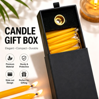 Ensemble de bougies de méditation Mindfulness avec 20 mini-bougies piliers en cire d'abeille, idéales pour la prière, la réflexion et la méditation yoga