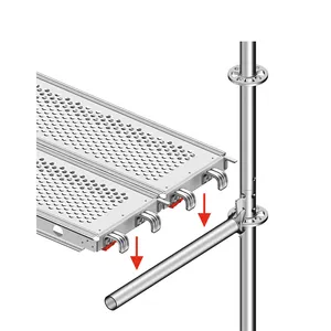 Piattaforma con struttura rialzata scala walk board in acciaio passerella piattaforma con ganci