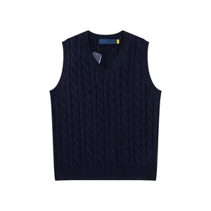 Wholesale Cable-Knit V-<strong>Neck</strong> <strong>Sleeveless</strong> Sweater Vest for Women - Versatile Inner Layer Top - Product Image 4