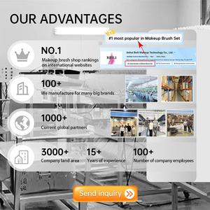 Новое поступление, профессиональные белые кисти для макияжа с логотипом на заказ, набор из синтетических волос из кукурузного шелка, роскошный набор для макияжа, веганский набор кистей с держателем - Product Image 6