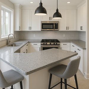 Salle de bain en granit gris moderne, écologique, simple mais pas simpliste, pour villa et appartement - Product Image 4