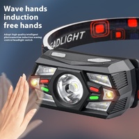 HL-277 capteur intelligent mineurs lampe led phare minier extérieur USB charge haute puissance phare led phare
