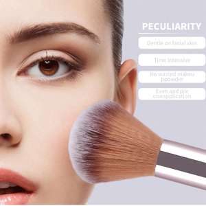 ชุดแปรงแต่งหน้า 14 ชิ้น ด้ามไม้ ขนแปรงใยสังเคราะห์ สำหรับรองพื้น อายแชโดว์ ปัดแก้ม คอนทัวร์ ปรับแต่งได้ - Product Image 4