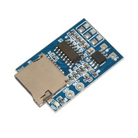 #35052 Tarjeta TF Placa decodificadora de MP3 Módulos electrónicos Fuente de alimentación de 3,7-5V con módulo de reproductor de memoria mono híbrido de 2W