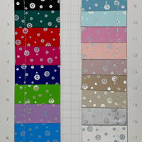 Cuir synthétique PVC imperméable et résistant à l'abrasion, motif pailleté imprimé spécial, 0,6-1,0 mm, pour trousses, sacs et cahiers