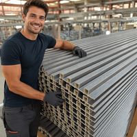 Panneaux de grille WPC en bambou à grain de bois co-extrudés, anti-moisissure et insonorisés pour la décoration de fond de télévision dans le salon