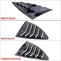 Aérations latérales pour vitres de GT86 Subaru BRZ, couvre-ventilations triangulaires arrière, garniture en PP de haute qualité avec ruban adhésif 3M